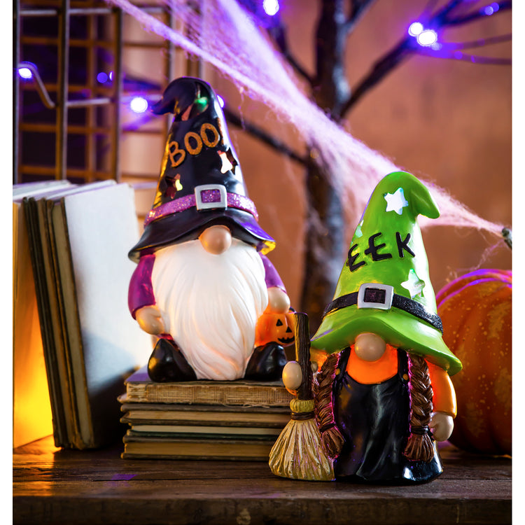 Halloween Gnome Resin LED Color Changing Tabletop Decor