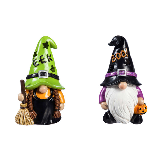 Halloween Gnome Resin LED Color Changing Tabletop Decor