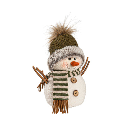 Winter Snowman Plush Table Decor
