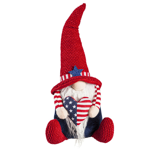 Plush Patriotic Gnome Table Decor