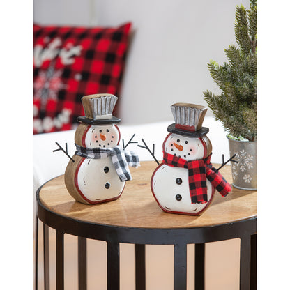 Winter Snowman Tabletop Decor