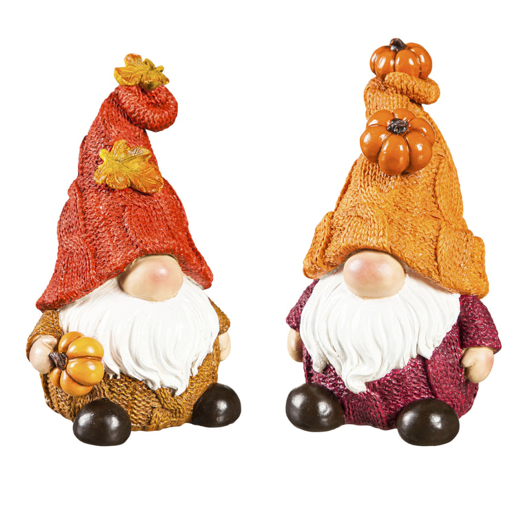 Fall Leaves & Pumpkin Gnomes Tabletop Decor