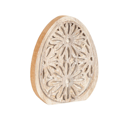 Wood Easter Egg Tabletop Decor