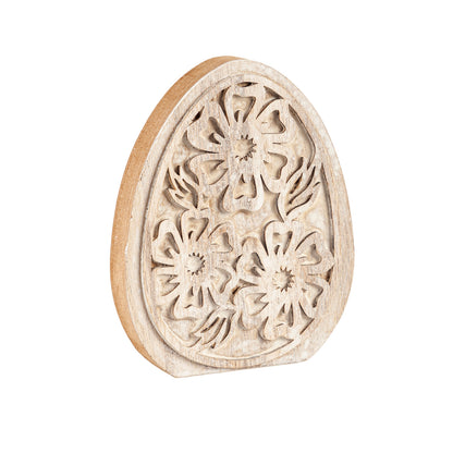 Wood Easter Egg Tabletop Decor