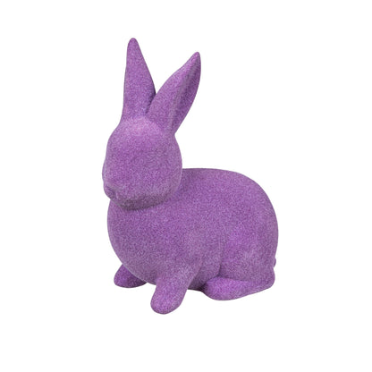 Flocked Bunny Blooms Tabletop Decor