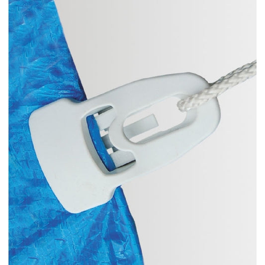 Medium White Plastic Banner/Flag Clip