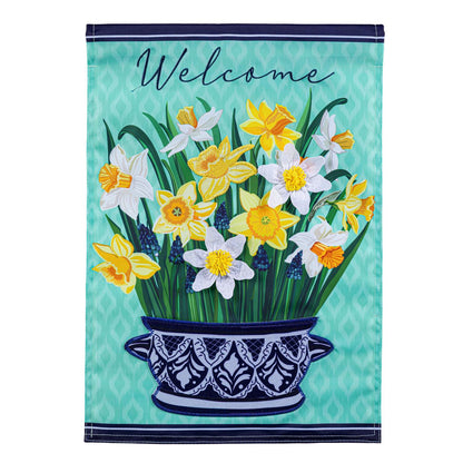 Delft Daffodil Garden Flag; Polyester