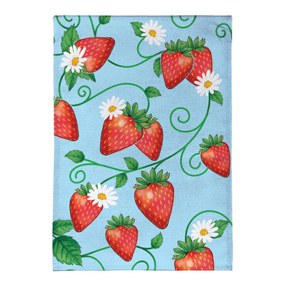 Sweet Strawberries Garden Flag