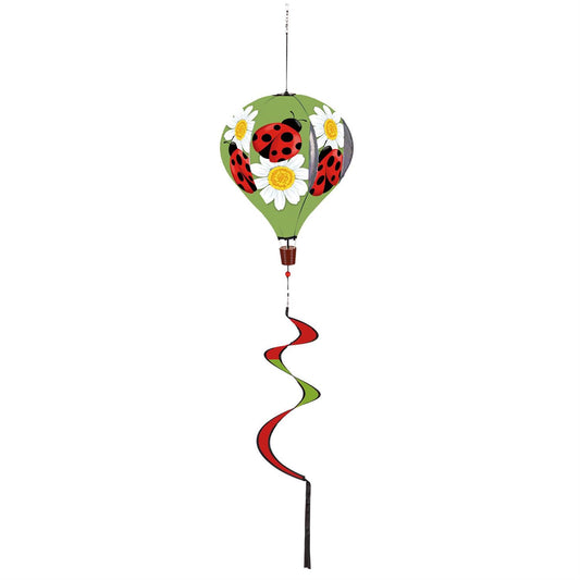 Welcoming Ladybugs Hot Air Balloon Spinner; 55"L x 15" Diameter