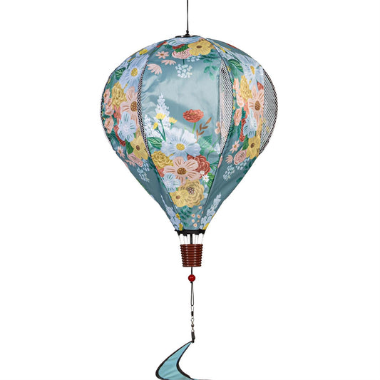 What She Shed Floral Hot Air Balloon Spinner; 55"L x 15" Diameter