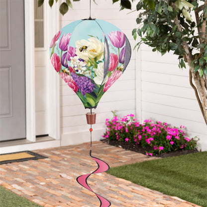 Tulip Palooza Hot Air Balloon Spinner; 55"L x 15" Diameter