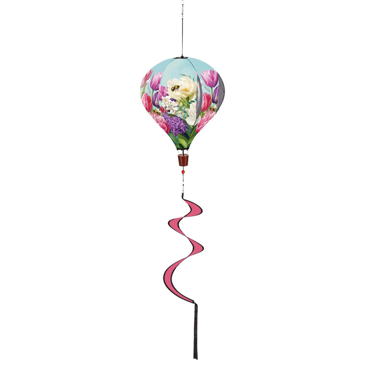 Tulip Palooza Hot Air Balloon Spinner; 55"L x 15" Diameter