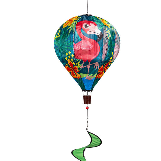 Let's Flamingle Hot Air Balloon Spinner; 55"L x 15" Diameter