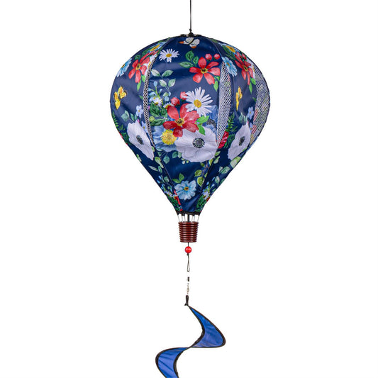 Classic Floral Hot Air Balloon Spinner; 55"L x 15" Diameter