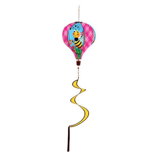 Bee Tending Hot Air Balloon Spinner; 55"L x 15" Diameter