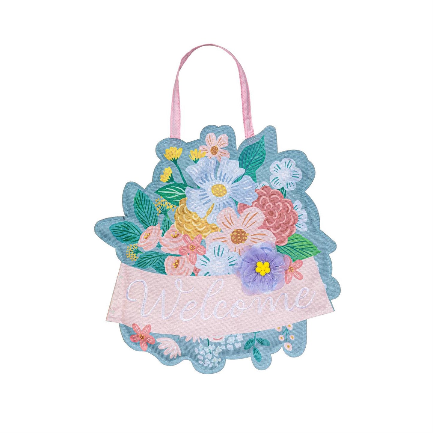What She Shed Floral Door Decor Hanger