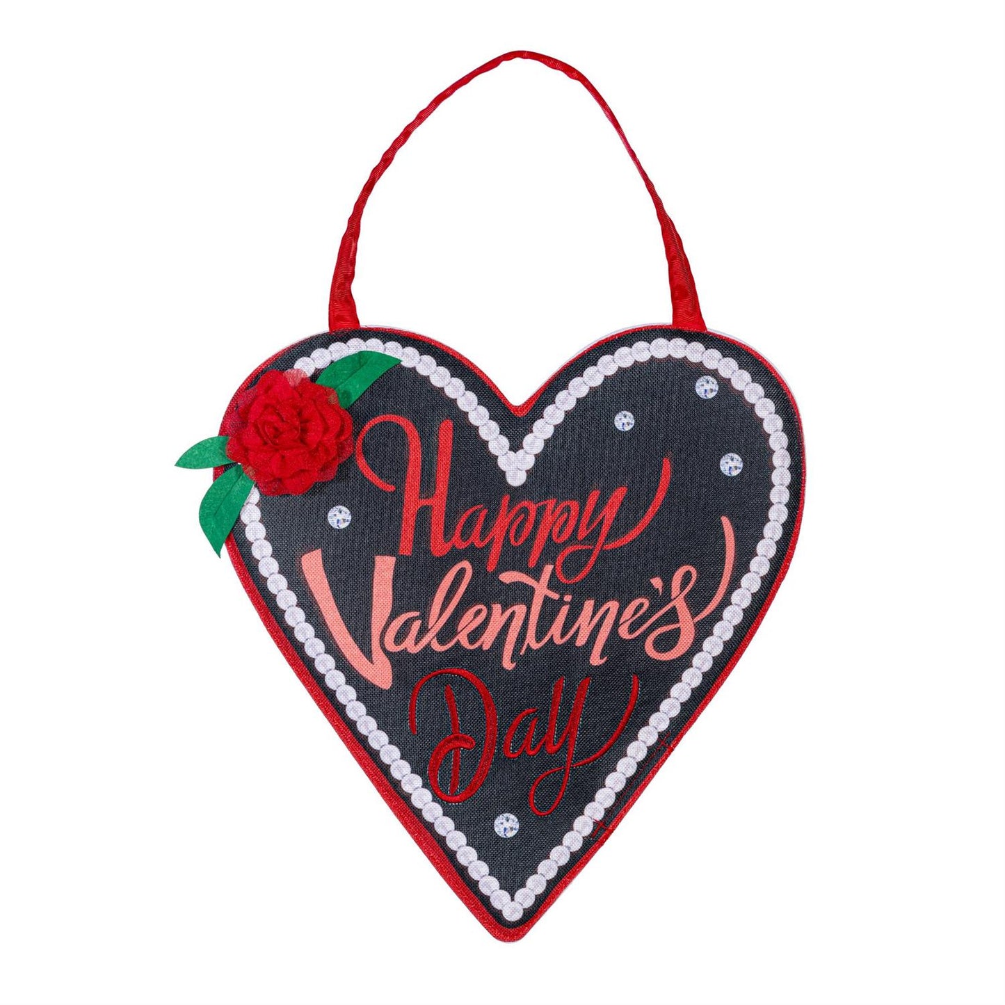 Valentine's Day Pearls Door Hanger