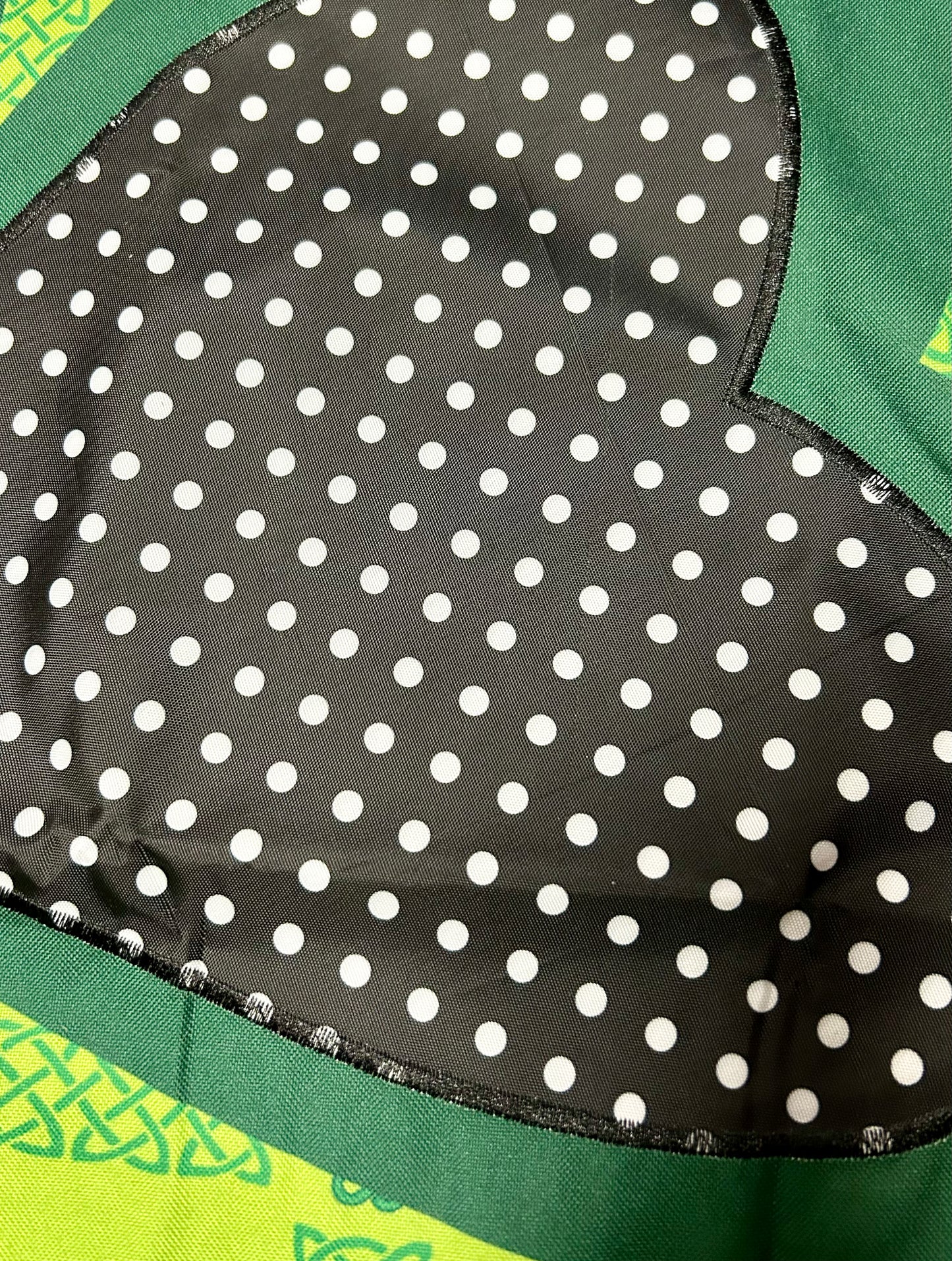 Mixed Print Shamrocks House Flag - Imperfect