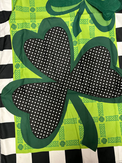 Mixed Print Shamrocks House Flag - Imperfect