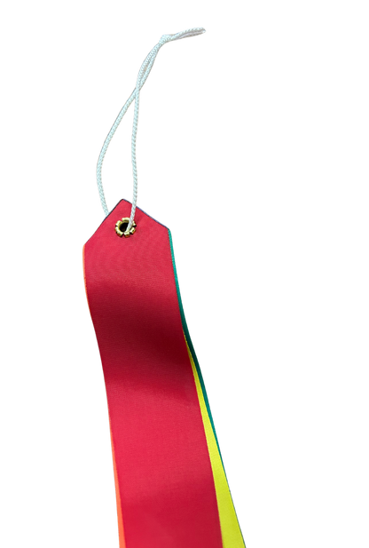 Rainbow Streamers with Hot Knifed Edge; 84"L