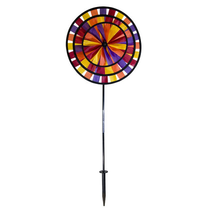 Autumn Triple Wheel Spinner; 14"ODx38"T