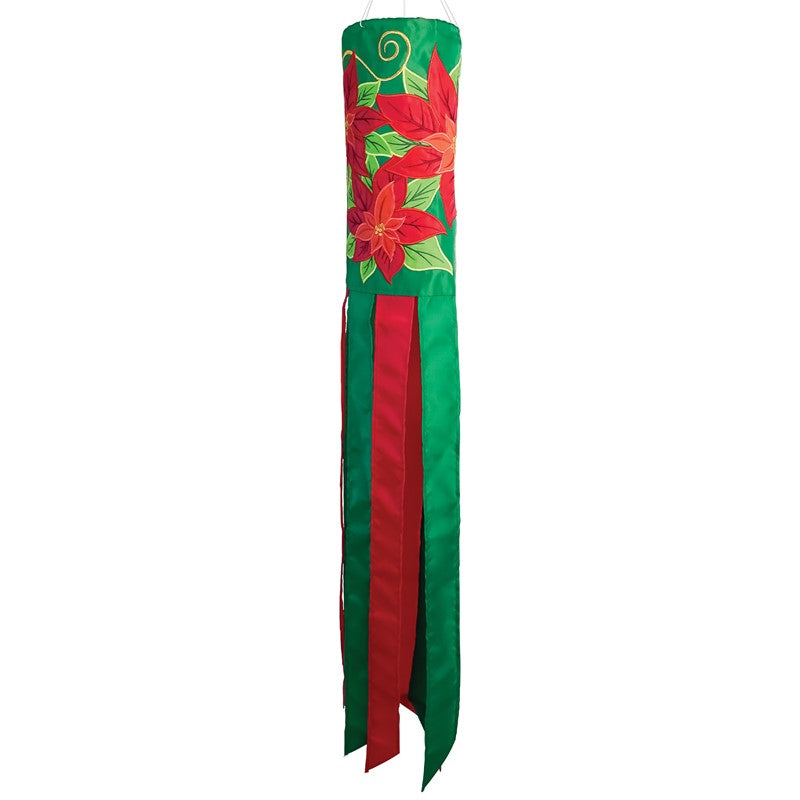 Poinsettia Holiday Windsock