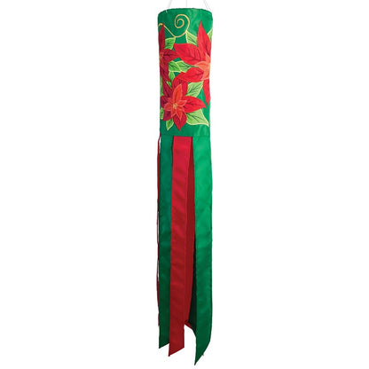 Poinsettia Holiday Windsock