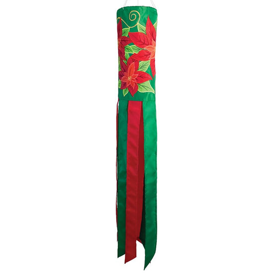 Poinsettia Holiday Windsock