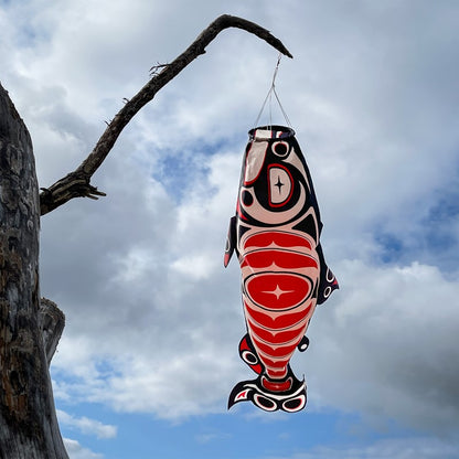 48" Totem Salmon Windsock