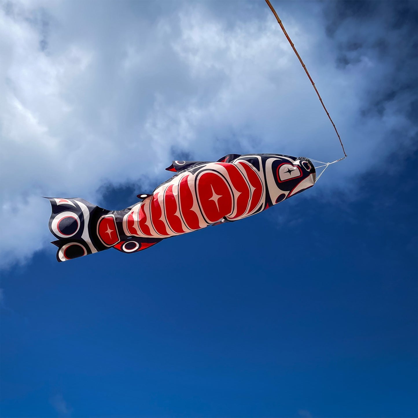 48" Totem Salmon Windsock