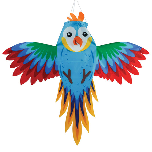Parrot Windsock; Polyester 20"x24"Lx4"OD
