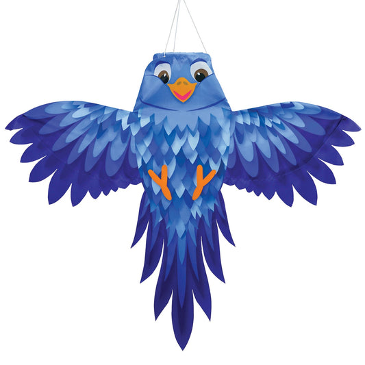 Blue Bird Windsock; Polyester 20"x24"Lx4"OD