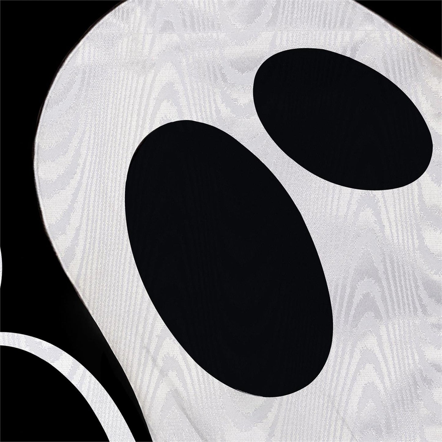 Boo Ghost Moire Garden Flag; Polyester 12.5"x18"