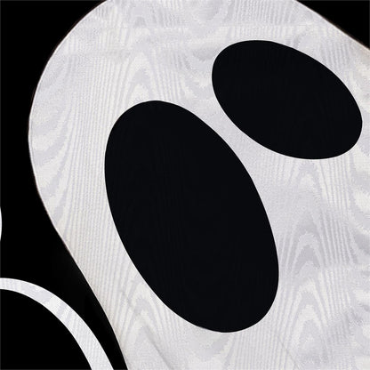 Boo Ghost Moire Garden Flag; Polyester 12.5"x18"