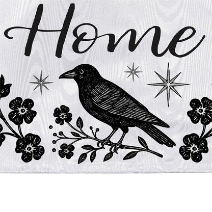 Home Sweet Haunted Home Moire Garden Flag; Polyester 12.5"x18"