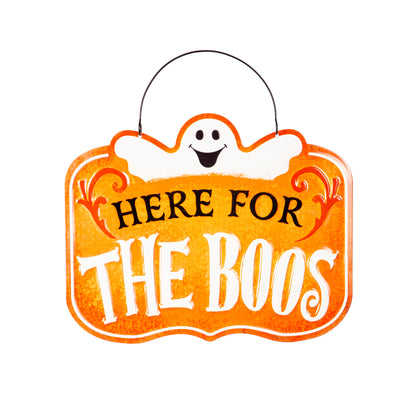 Halloween Welcome Metal Sign