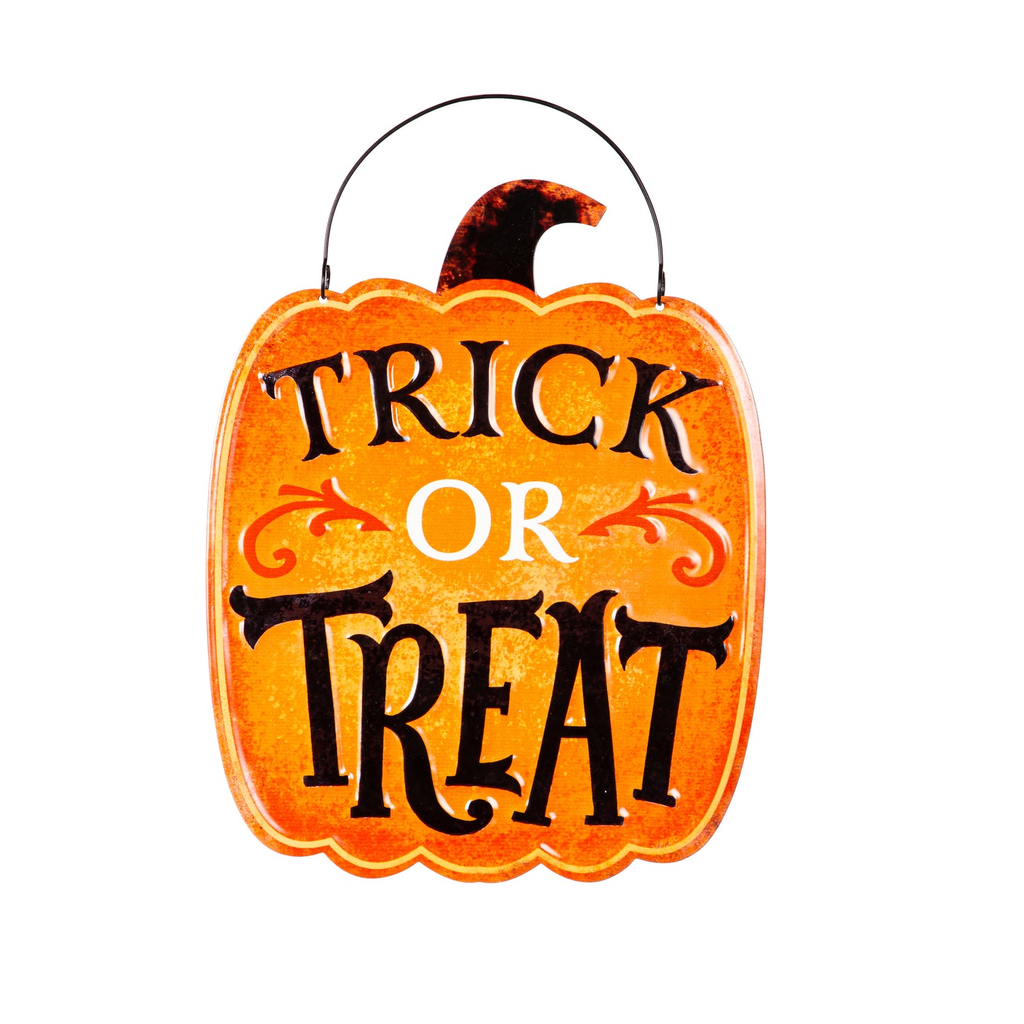 Halloween Welcome Metal Sign