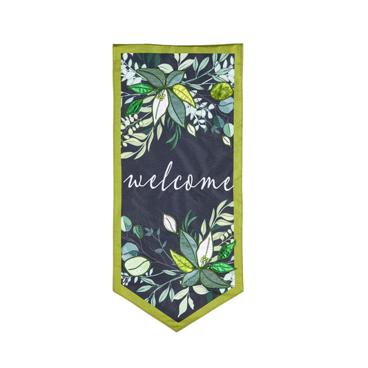 Botanical Welcome Everlasting Impressions Garden Flag