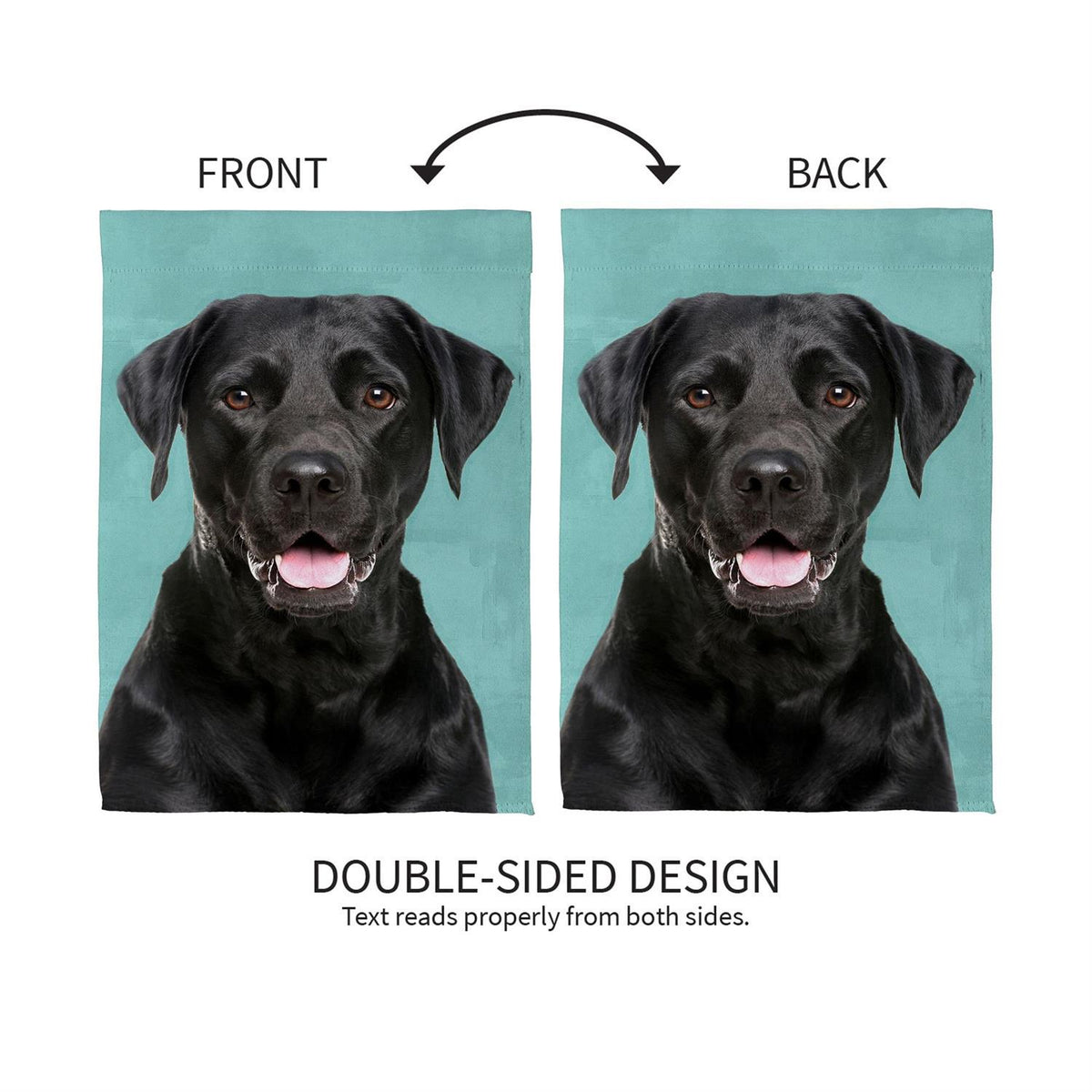 Black Lab Suede House Flag; Polyester 29"x43"