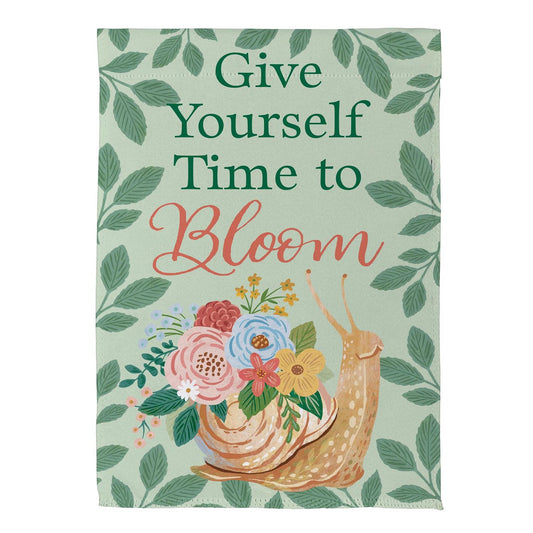 What She Shed Bloom Printed Suede Garden Flag; Polyester 12.5"x18"