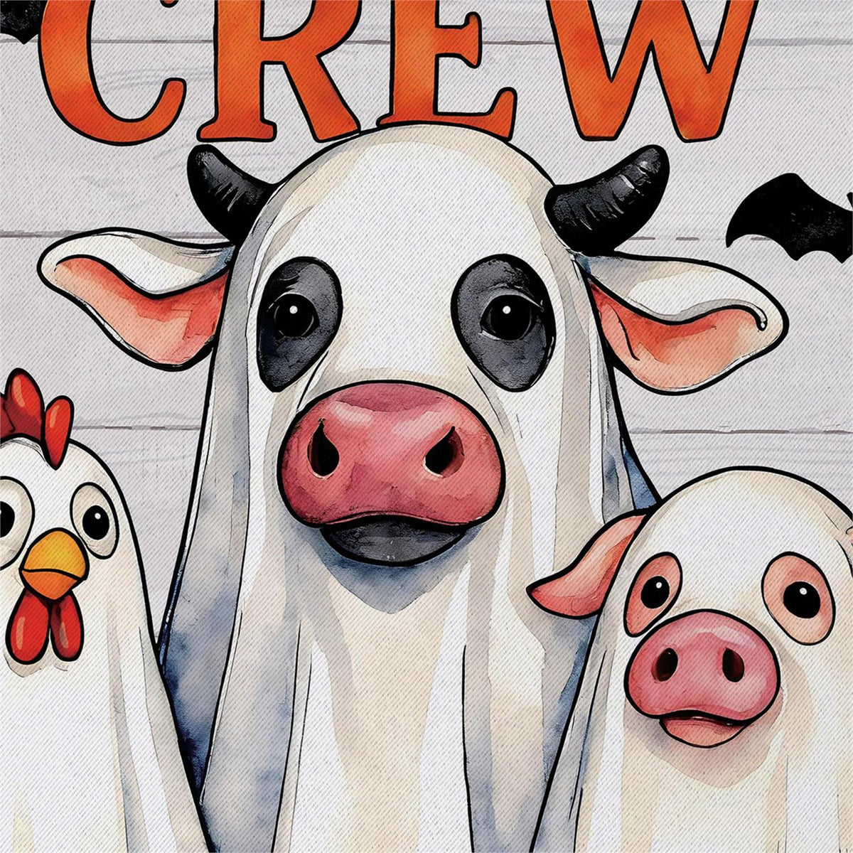BOO Crew Printed Suede Garden Flag; Polyester 12.5"x18"