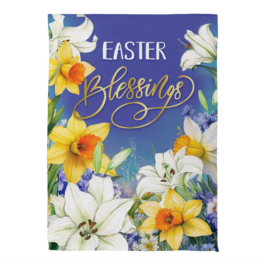 Blessings for Easter Suede House Flag; Polyester 29"x43"