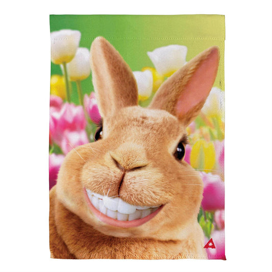 Cheesy Bunny Suede House Flag; Polyester 29"x43"