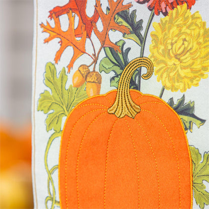 Vintage Welcome Autumn Everlasting Impressions Garden Flag; Polyester-Linen Blend 12.5"x28"