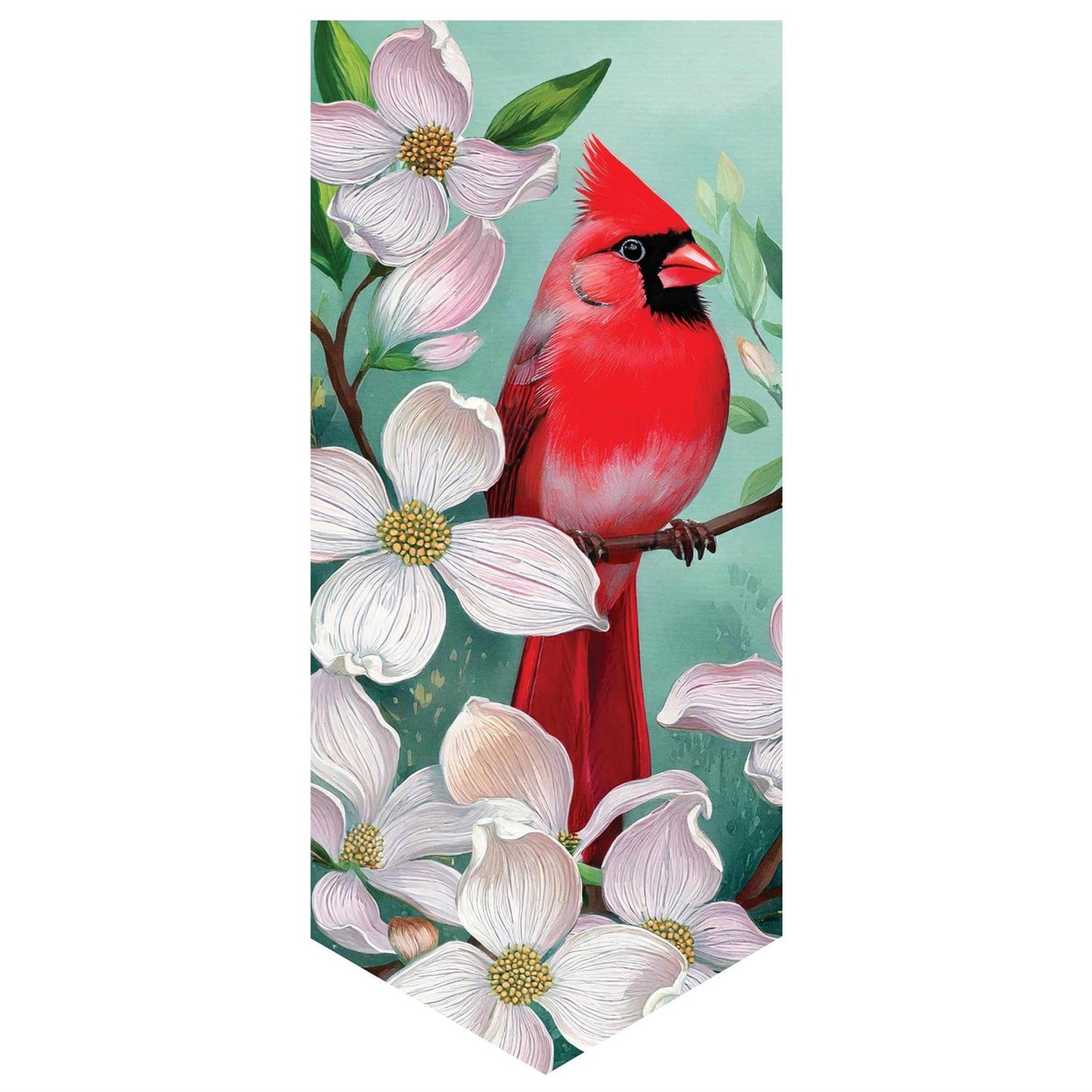 Cardinal & Dogwoods Everlasting Impressions Garden Flag