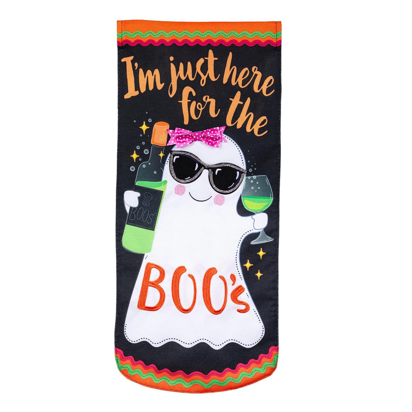 Here for the Boo's Everlasting Impressions Garden Flag