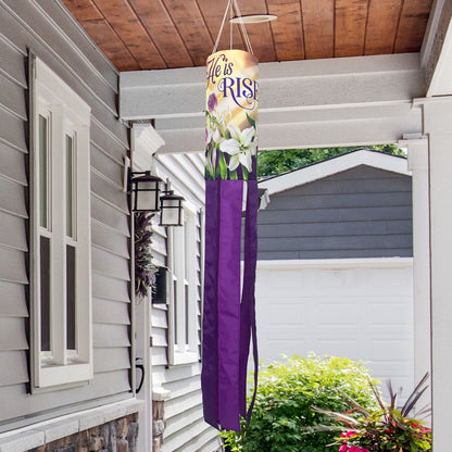 He is Risen Lilies Windsock; Polyester