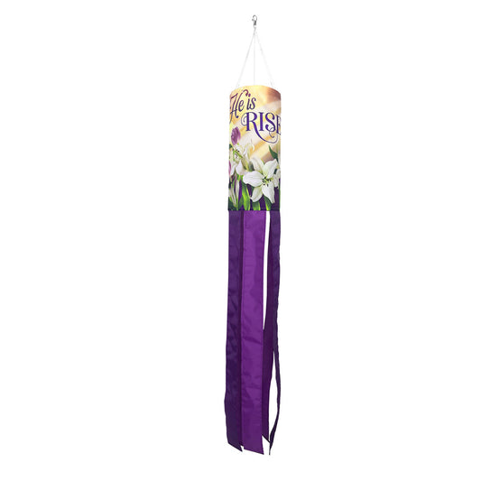 He is Risen Lilies Windsock; Polyester