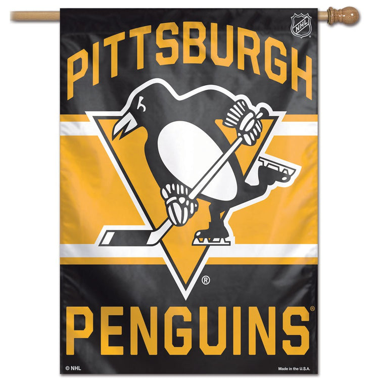 Pittsburgh Penguins House Flag; Polyester