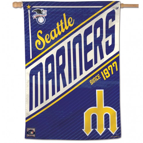 Seattle Mariners Cooperstown House Flag; Polyester